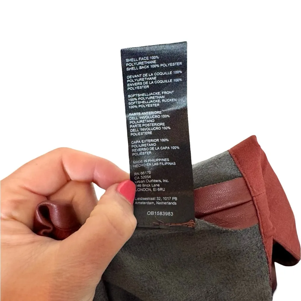 Anthropologie The Somerset Tiered Maxi Skirt: Faux Leather Edition Wine Bordeaux - Image 10