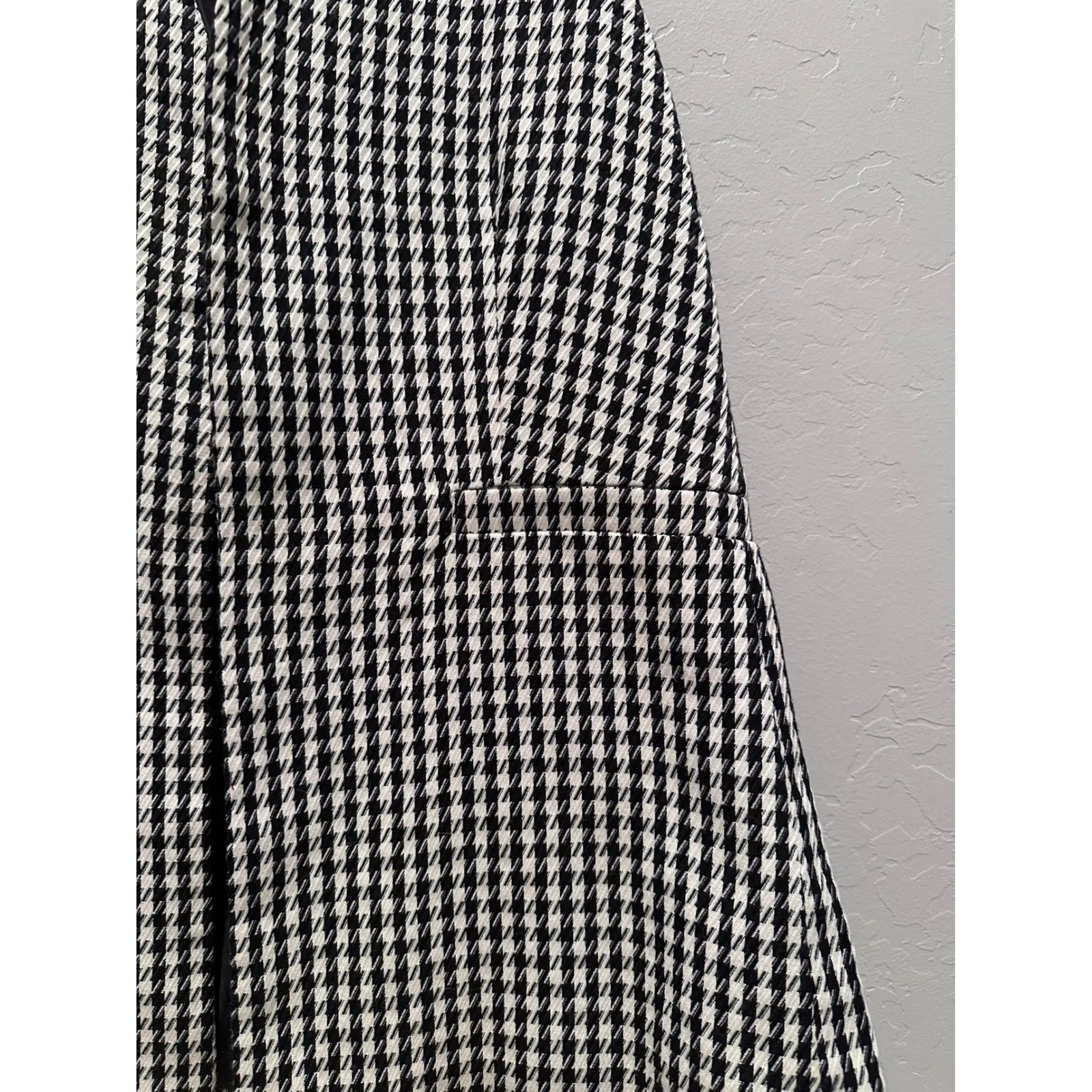 Sincerely Jules Black White Houndstooth Open Vest Size Small - Image 4