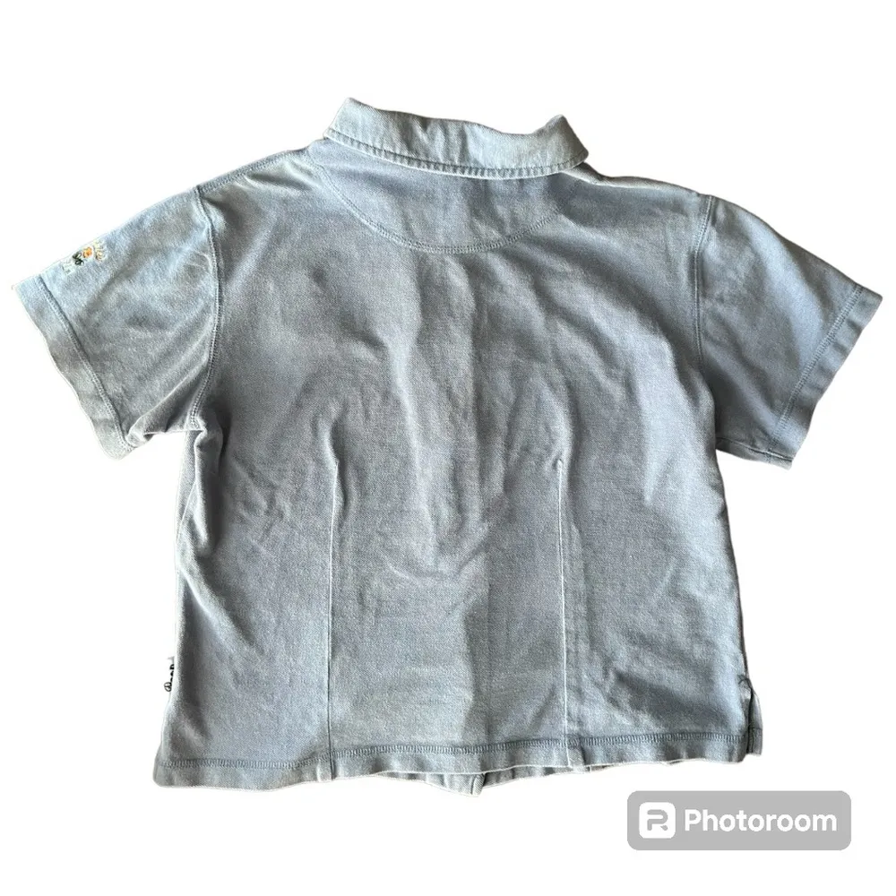 Winnie The Pooh & Tigger - Blue Ladies Button Down Shirt - Large- Embroidered - Image 2