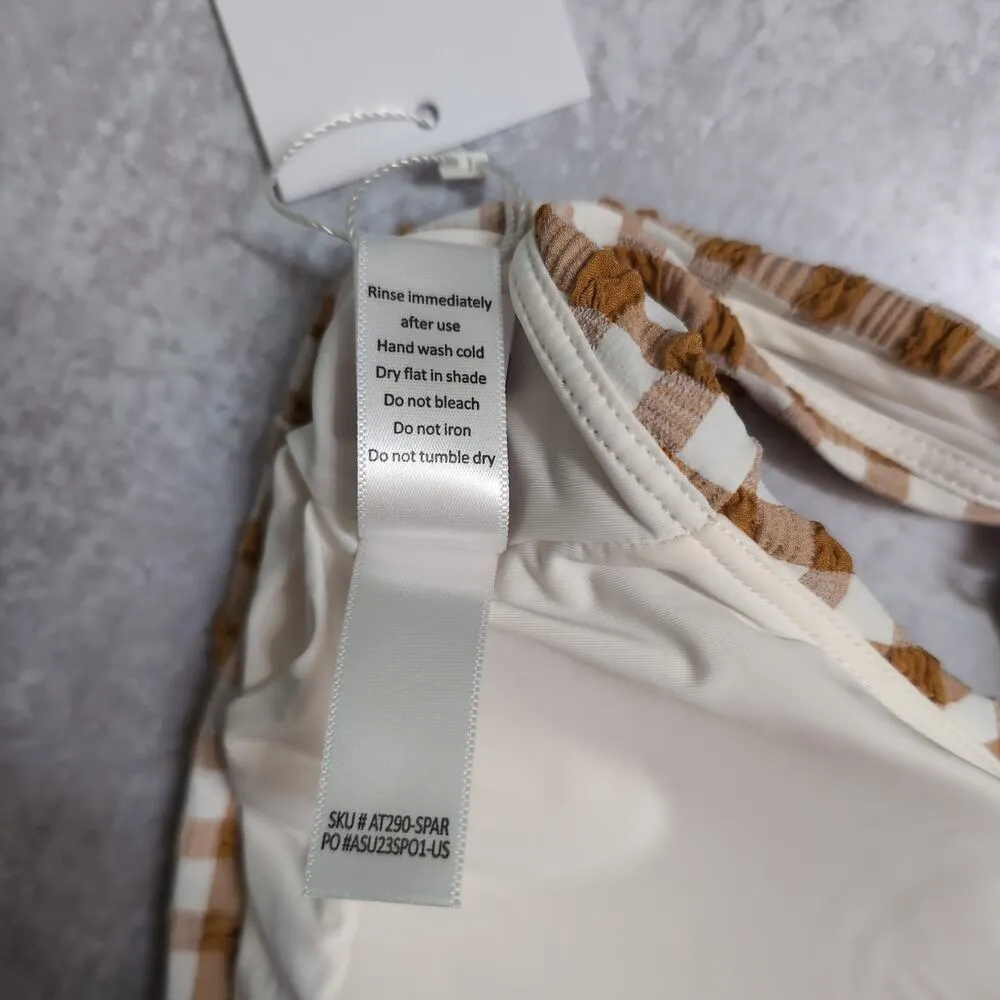 NWT Andie Amor Top Sparrow Gingham Adjustable AT290 Swimsuit Size XL - Image 9