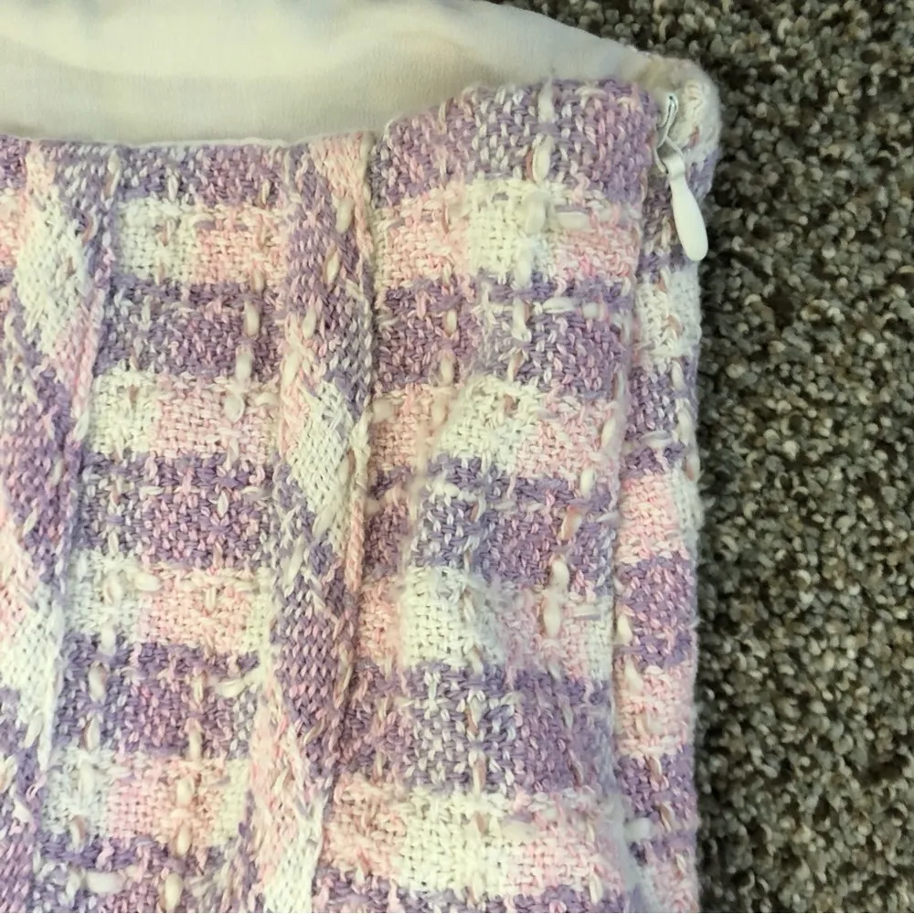 Zara lilac gingham crop corset top medium NWT - Image 4