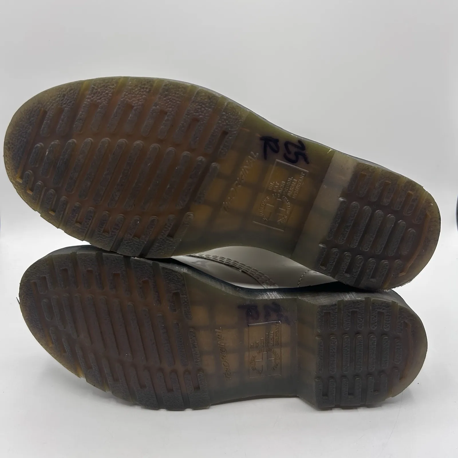 Dr Martens Boots Womens 6 White Patent Leather Combat Lace Up Doc AirWair‎ 1460W - Image 10