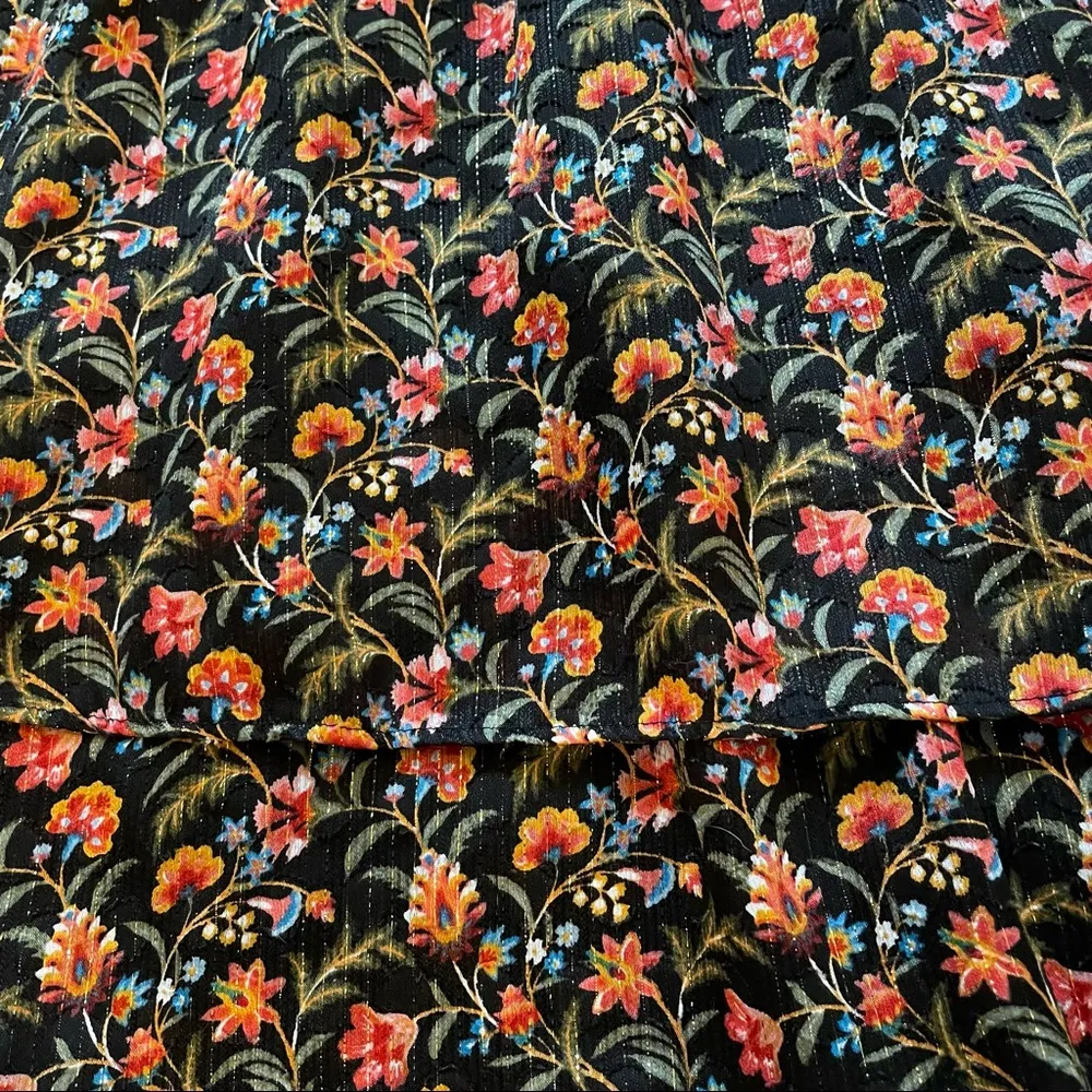 Loft ANN TAYLOR  dress with gold metallic - Image 10