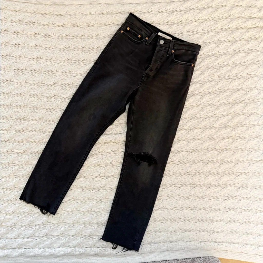 Levi's Black wedgie Straight Leg Jeans - Image 2