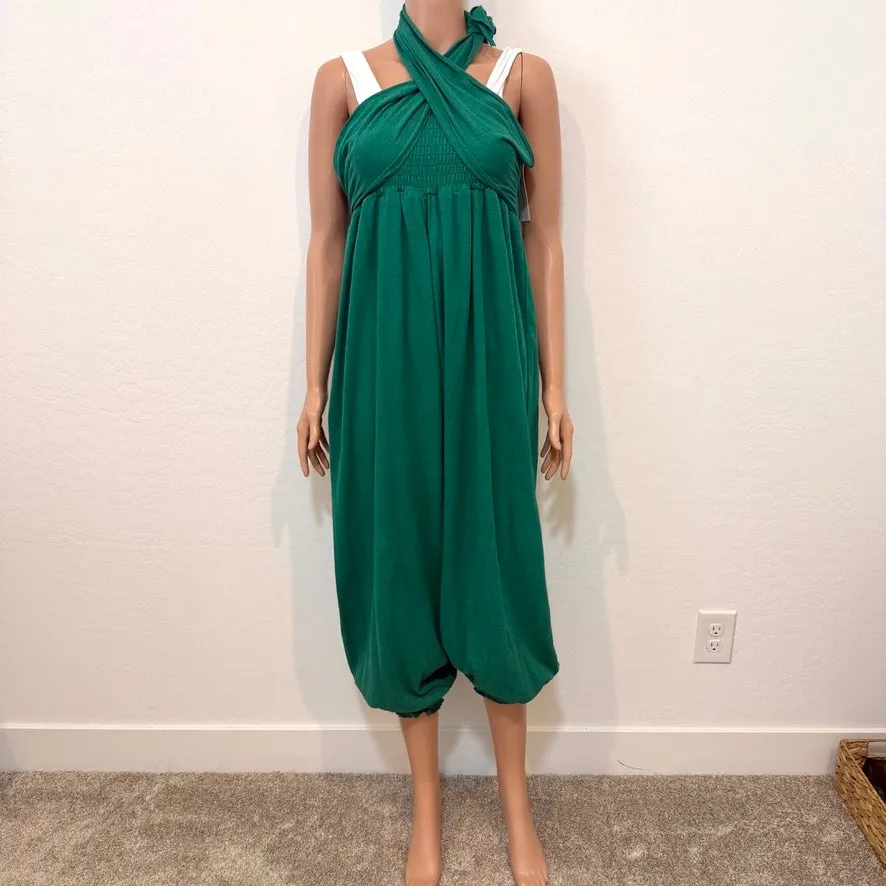 Free People FP Beach linen small Just Like That convertible jumpsuit SW 2924 - Image 7