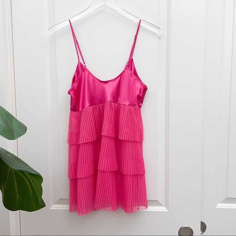 Vintage Victoria’s Secret Pink Tiered Ruffle Dress - Image 6