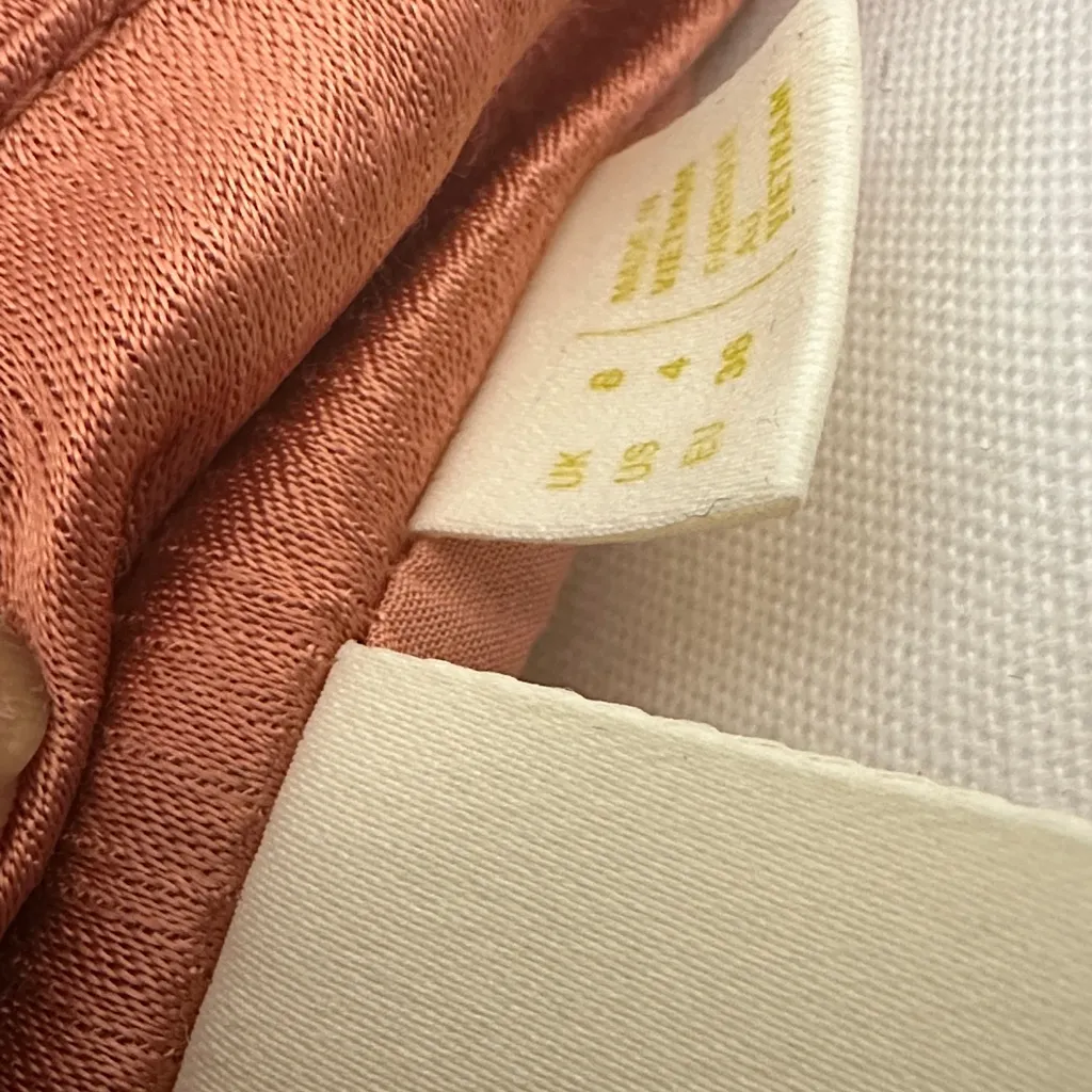 Maeve Copper Tiered Maxi Skirt | Viscose | Size 8 - Image 3