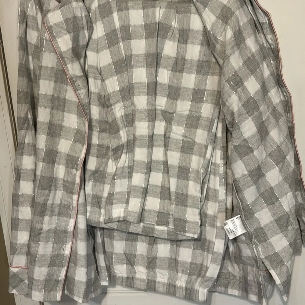 Charter Club Intimates Pajama Pants Set Checkered Cotton Blend Size Large - Image 7