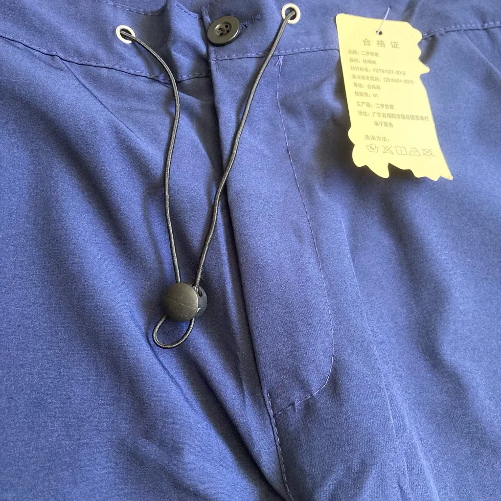 Casual blue Cargo Pants blue Retro Hipster High Waist Streetwear‎ new siz M Size M - Image 6