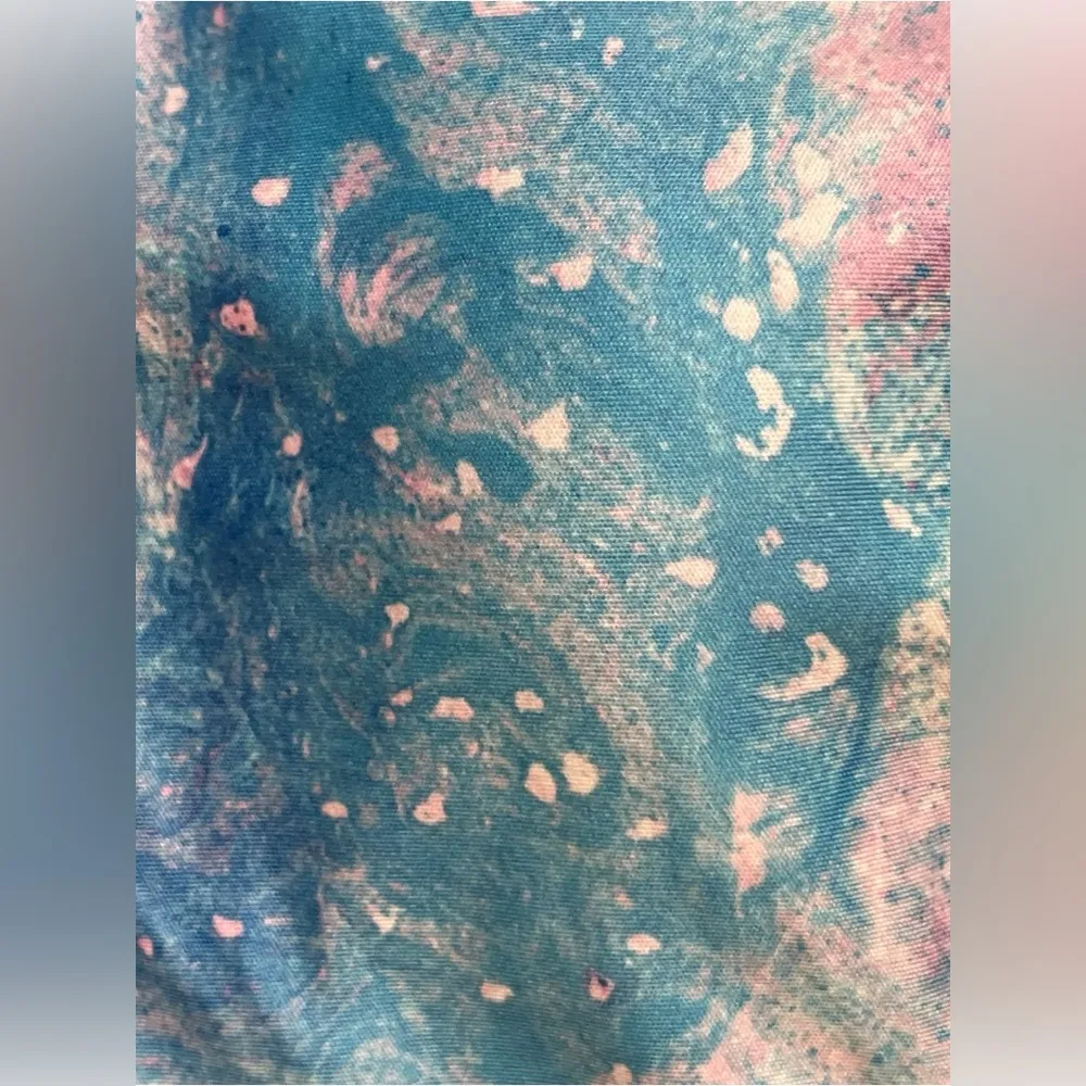 Juicy Couture Sports Turquoise Lilac Aurora Print Sports Bra Leggings Se… - Image 5