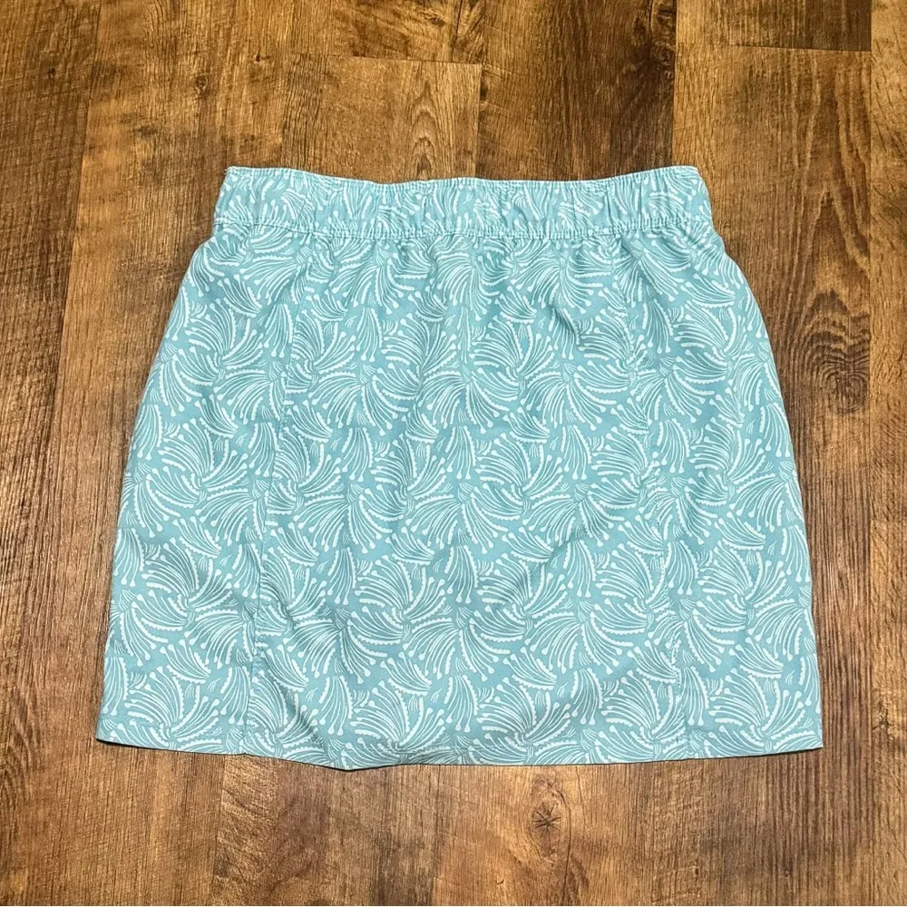 The American Outdoorsman Womens Casual Skort Sz Small Blue Print Pockets - Image 3