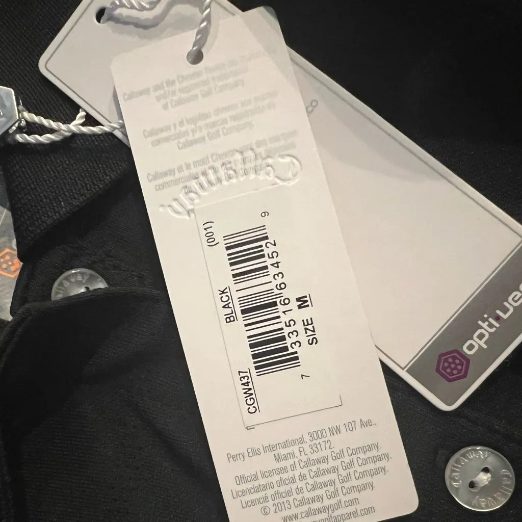 Callaway Women's Golf Short Sleeve Pique Open Mesh Polo Shirt New Medium - Image 10