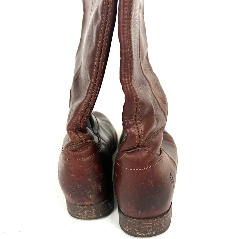 Frye Melissa Button Cognac Boots - Size 6 - Image 7