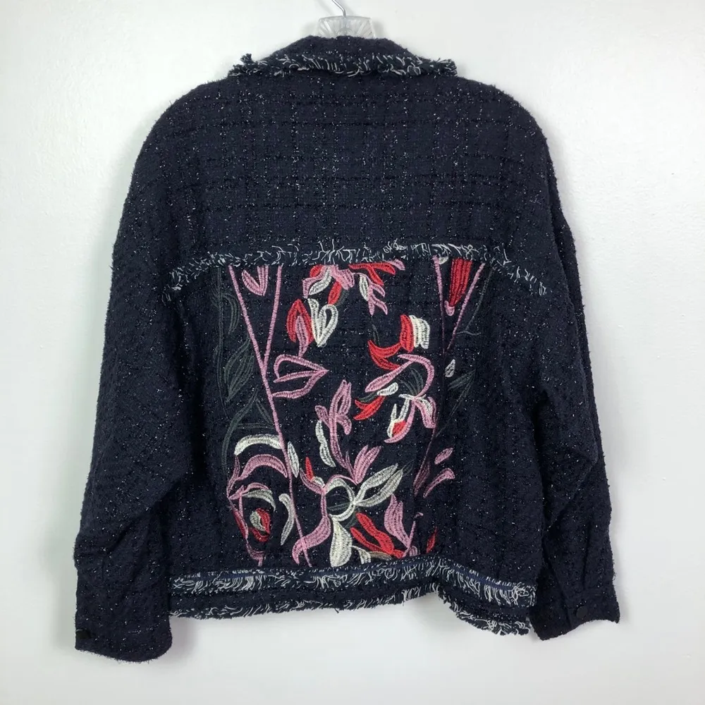 Foxiedox Floral Takeo Embroidered Jacket Medium - Image 13
