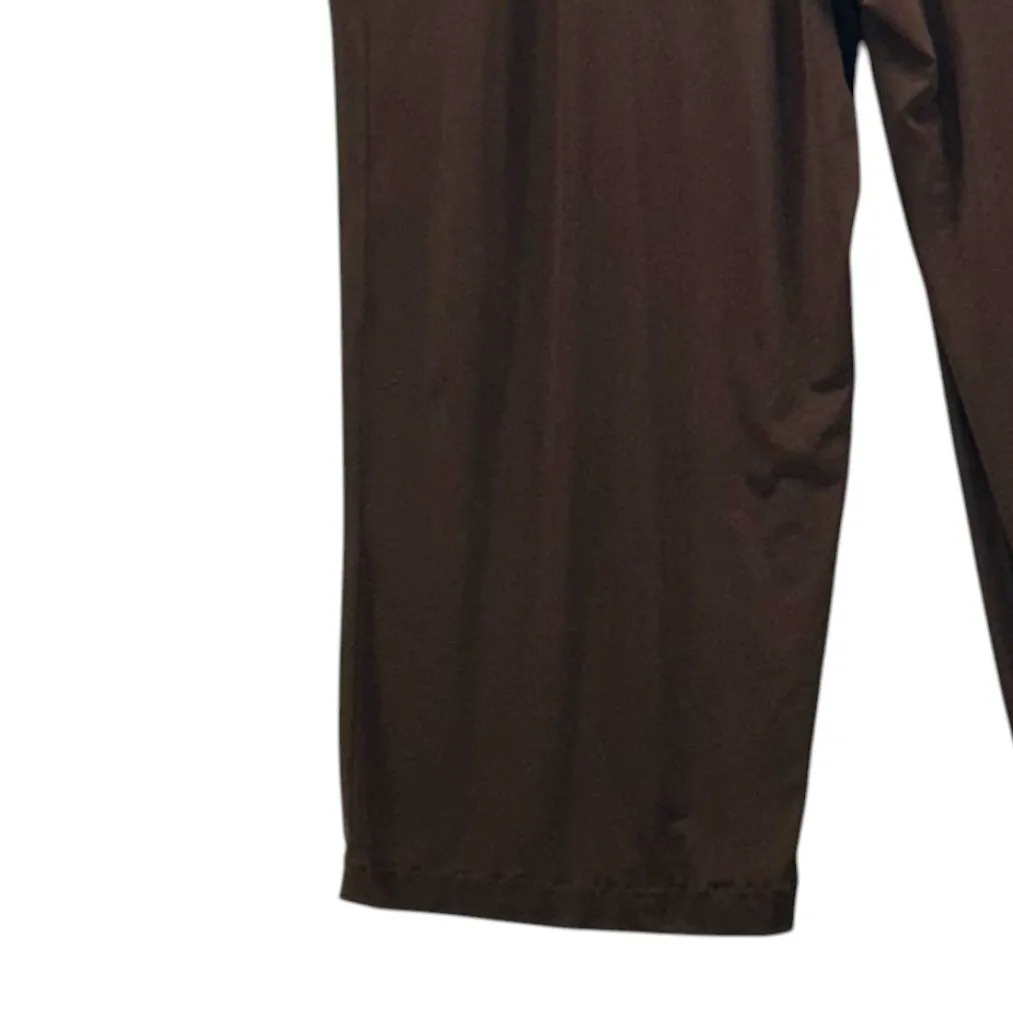 Susan Graver Liquid Knit Pants Size 2X Chocolate Brown - Image 4
