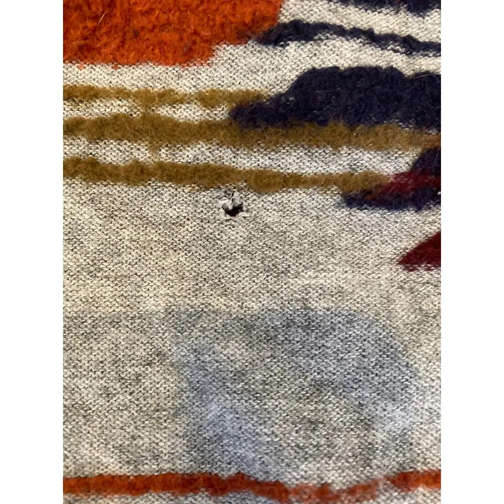 Lucky Brand Open Front Southwestern Style Boho Cardigan Sweater Sz Lg Cotton - Image 5