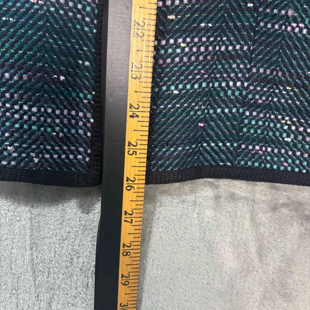 Sag Harbor Women's Blazer Sz 8 Zip up Soft Green Multi Career Preppy Old Money - Image 6