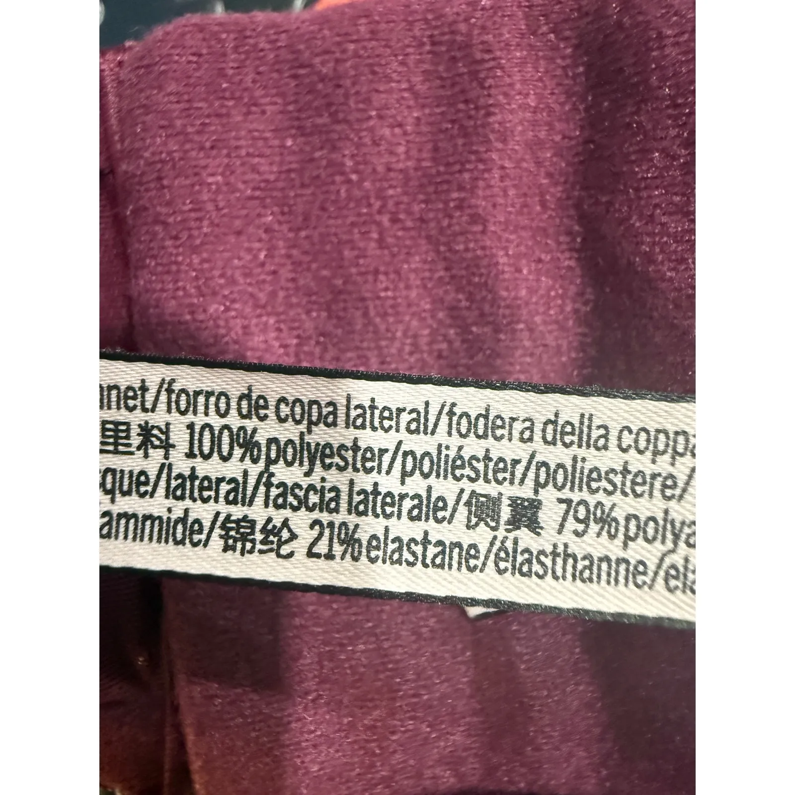 Victoria's Secret Push Up Without Padding Lace Bra Bralette Plum Purple 32C - Image 6