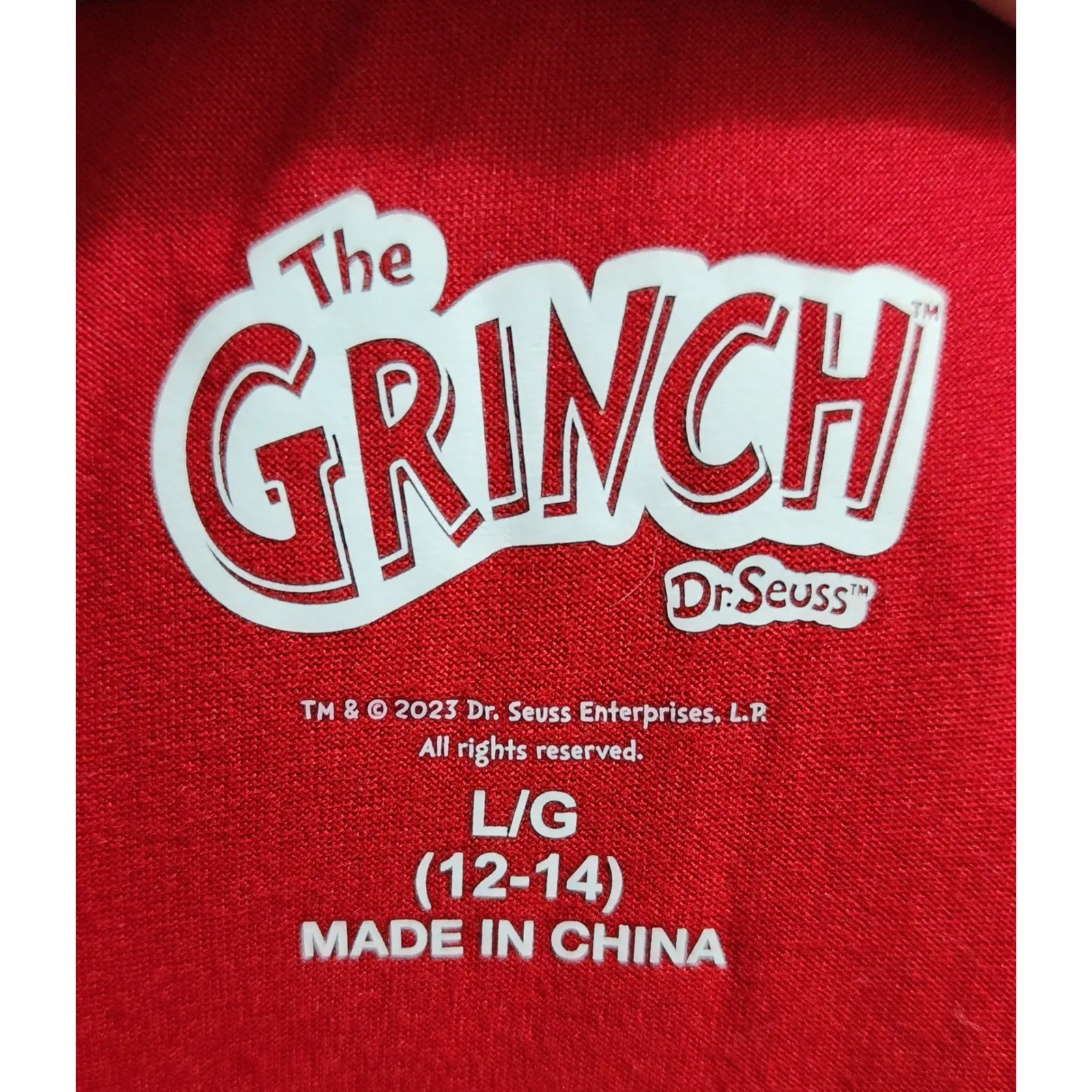 Dr. Seuss The‎ Grinch Christmas Raglan Shirt Holiday Top Large - Image 3