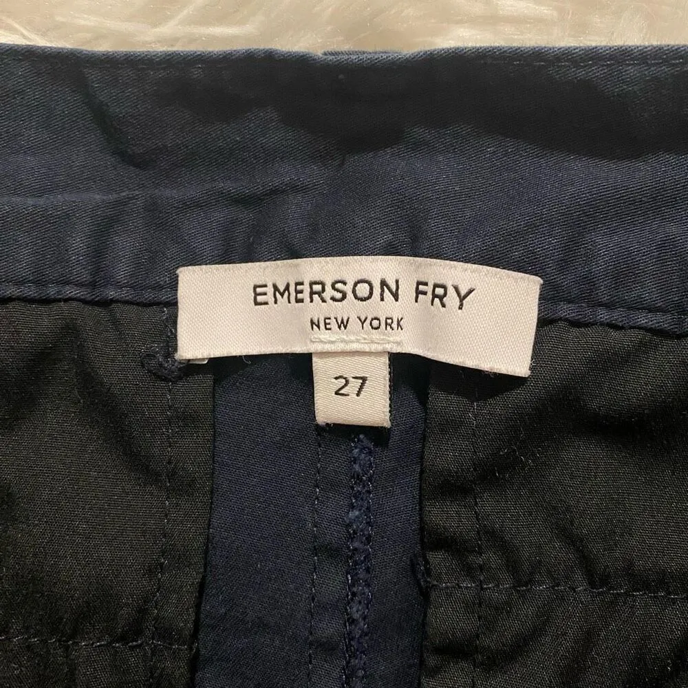 Emerson Fry Cotton Casual Pants in Navy Blue Size 27 - Image 5