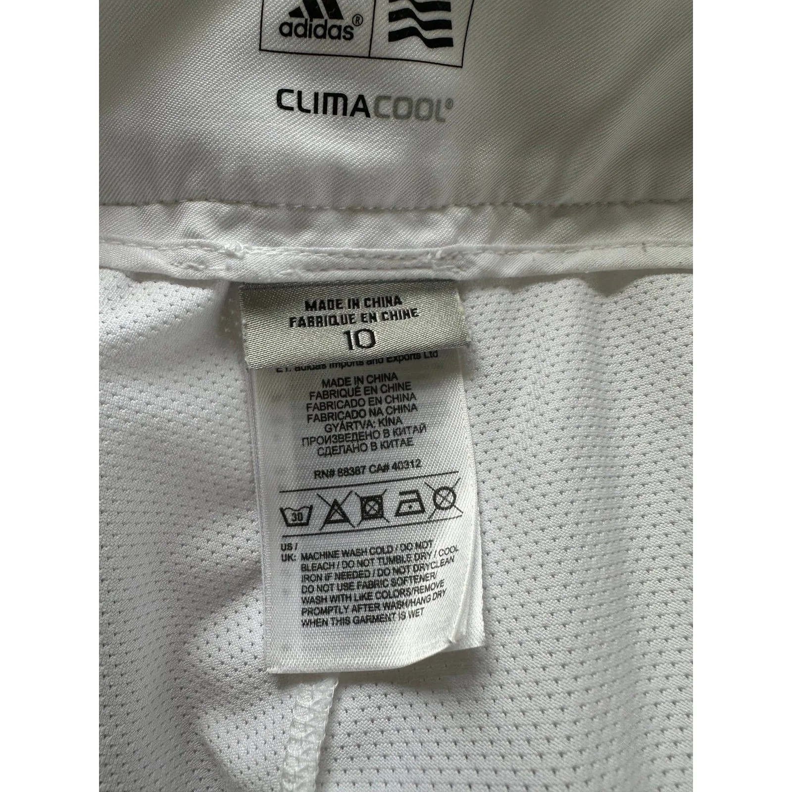 Adidas Women's White Clima Cool Side Zip Athletic Tennis Golf Skirt Skort 10 - Image 6