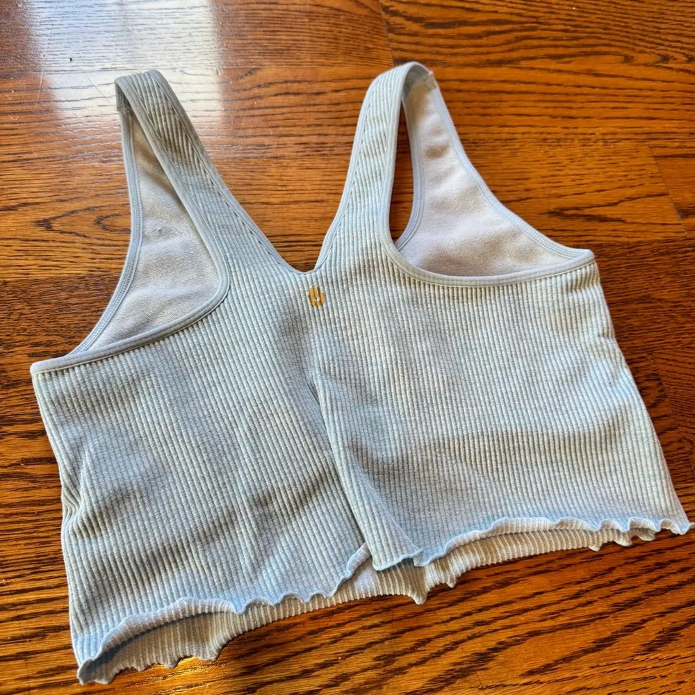 Spiritual Gangster Amor Crop Top Pastel Blue - Image 4