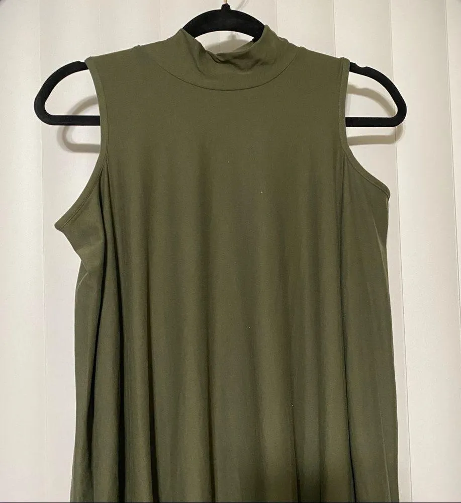 Player Gold olive shoulder peekaboo dress Green Size L - Image 2