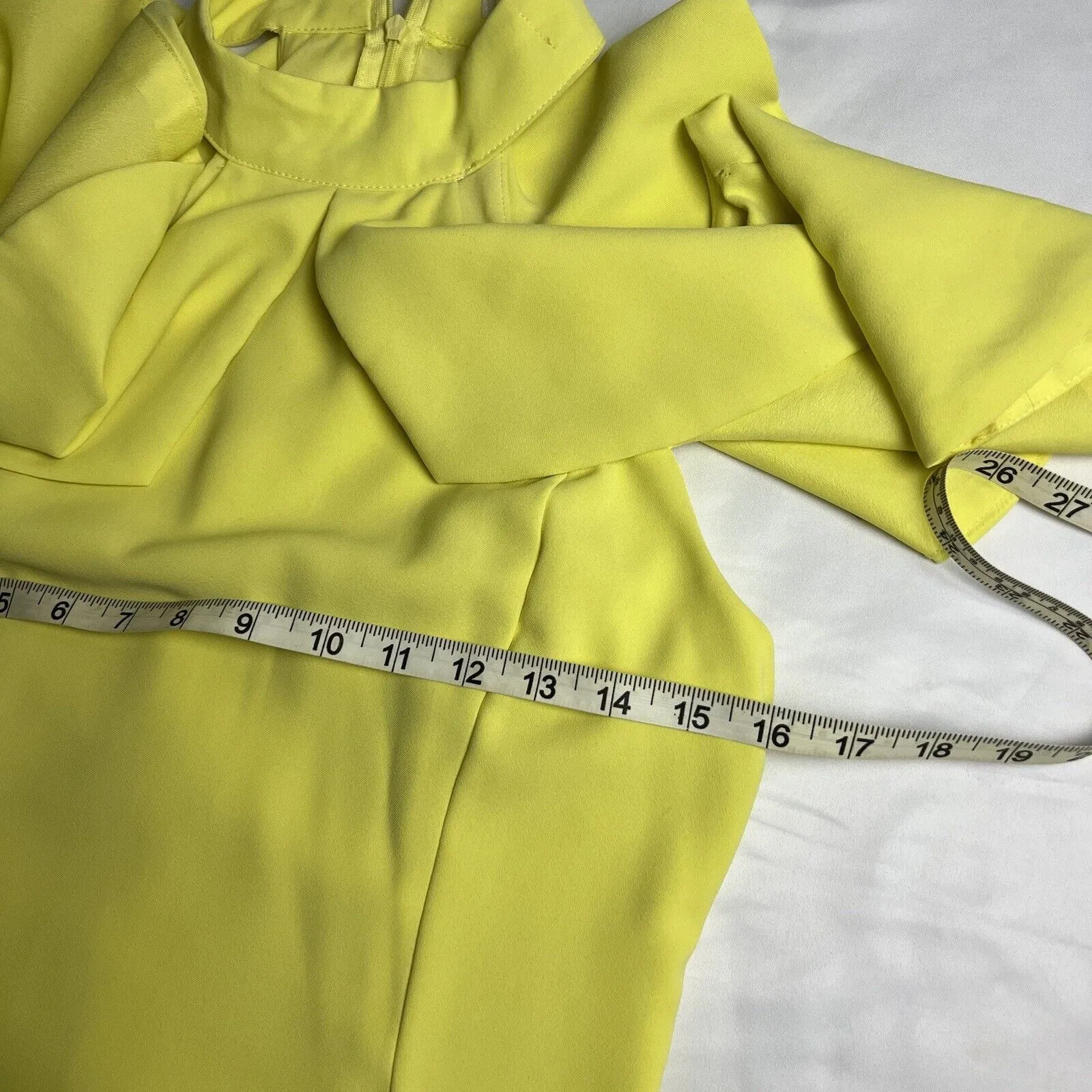 Impeccable Pig Womans Dress Size‎ Medium Spring Off Shoulder Yellow - Image 6