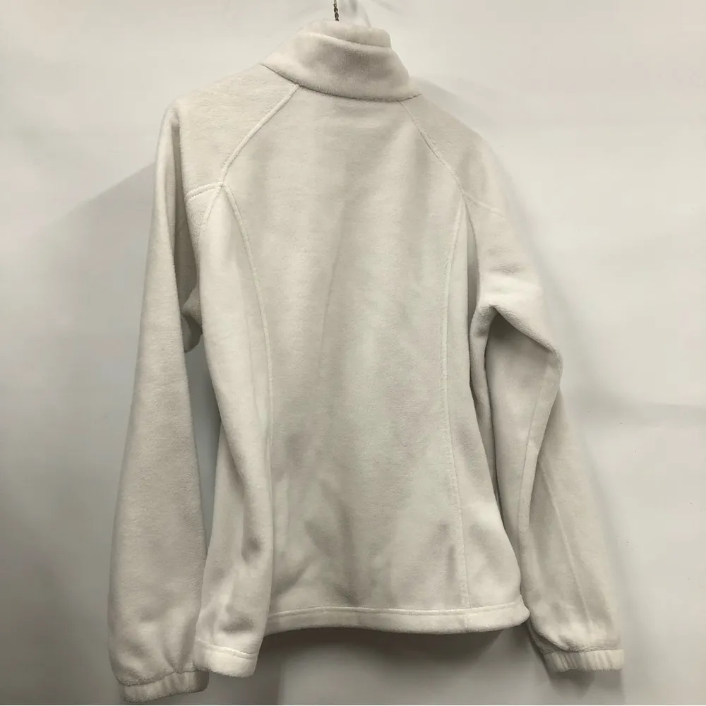 Columbia Full Zip Fleece white Jacket Women's Size L - Image 2