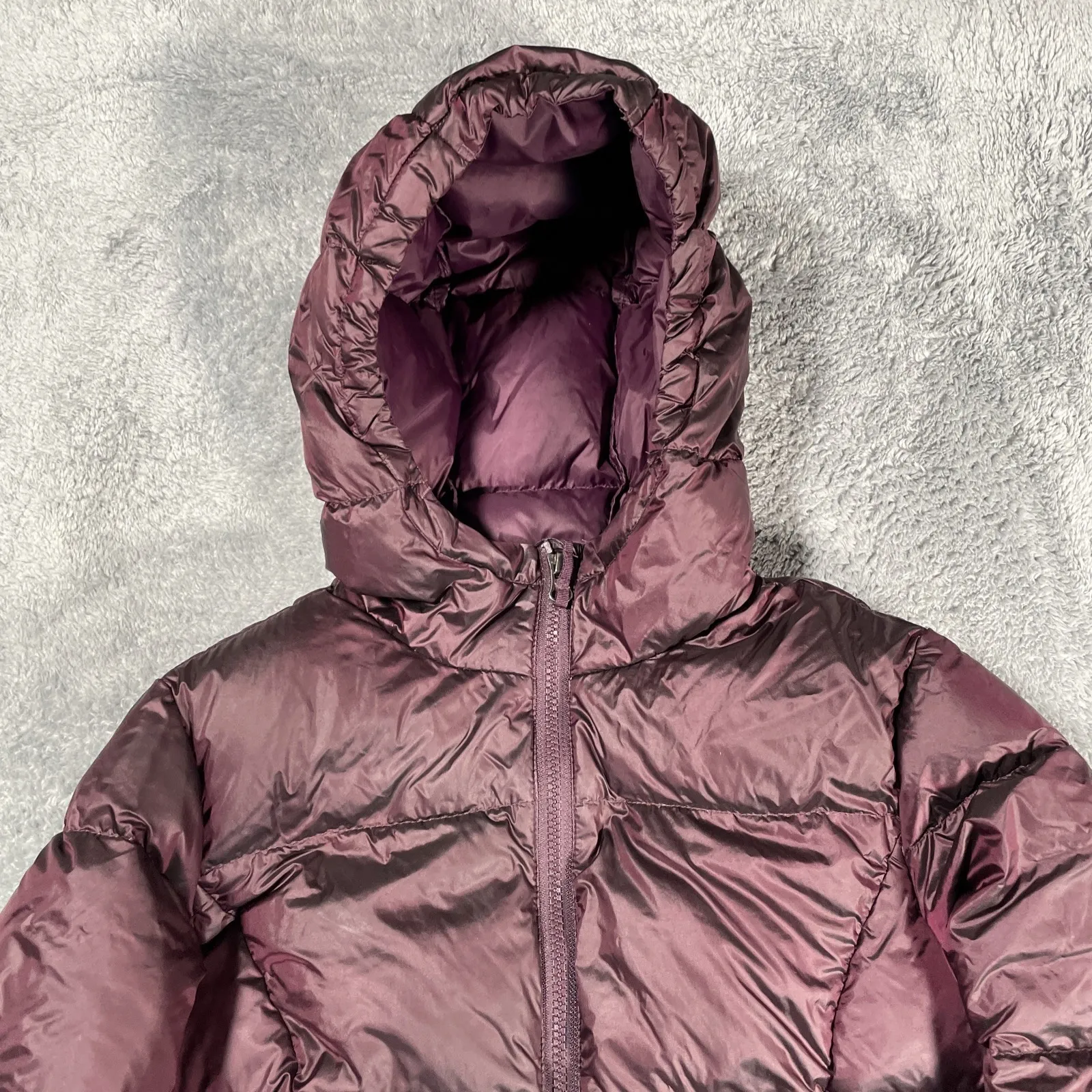 Eddie Bauer Luna Peak Down Parka Women's SZ S Purple EB550 Hooded Jacket Coat - Image 2