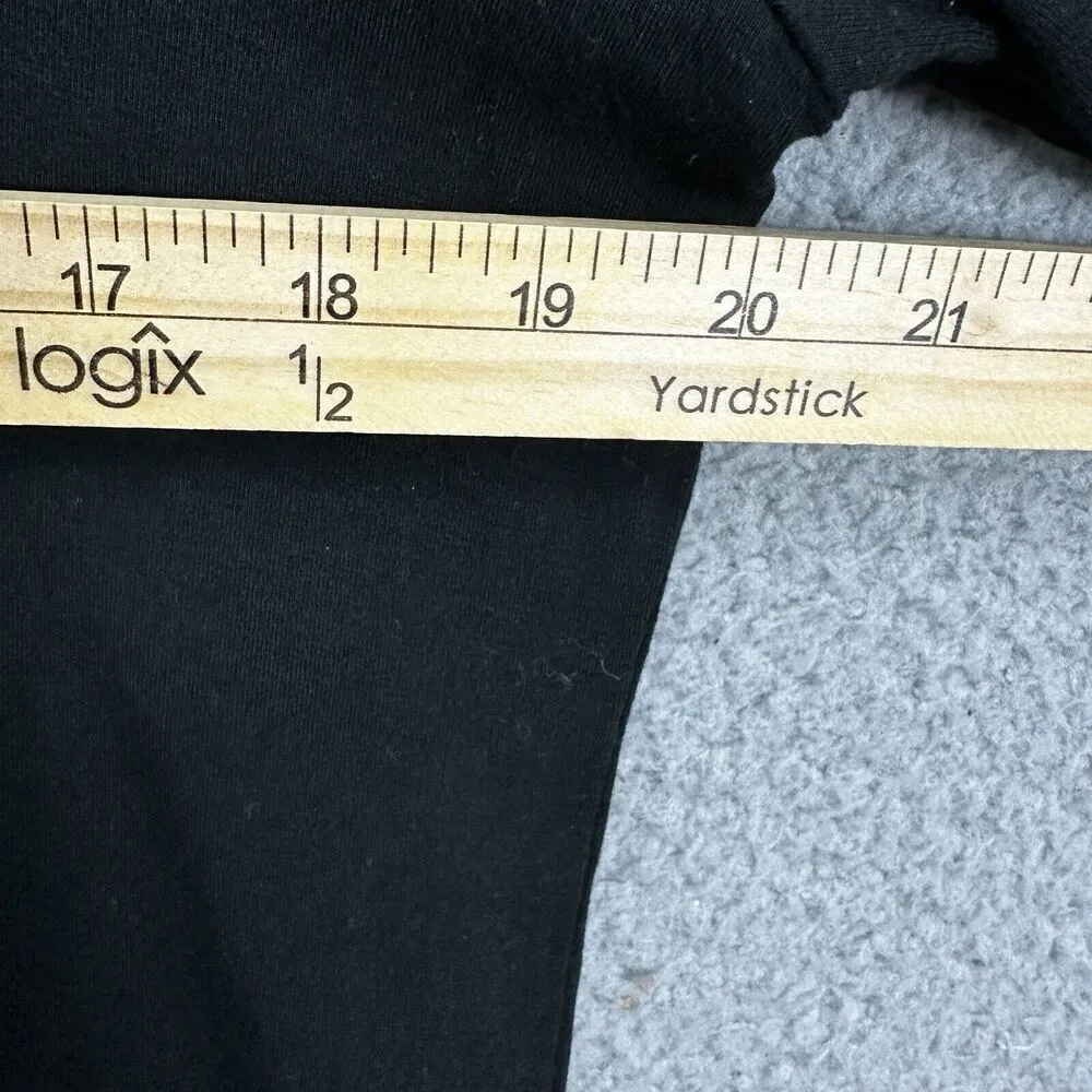 Chicos platinum top women 1 black long sleeve silver contrast trim ladies medium - Image 4