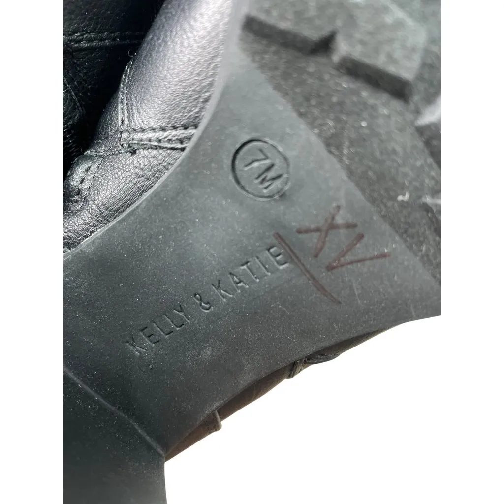 Kelly Katie Womens Black synthetic leather Riding Boots Size 7M SKU 8976 - Image 6