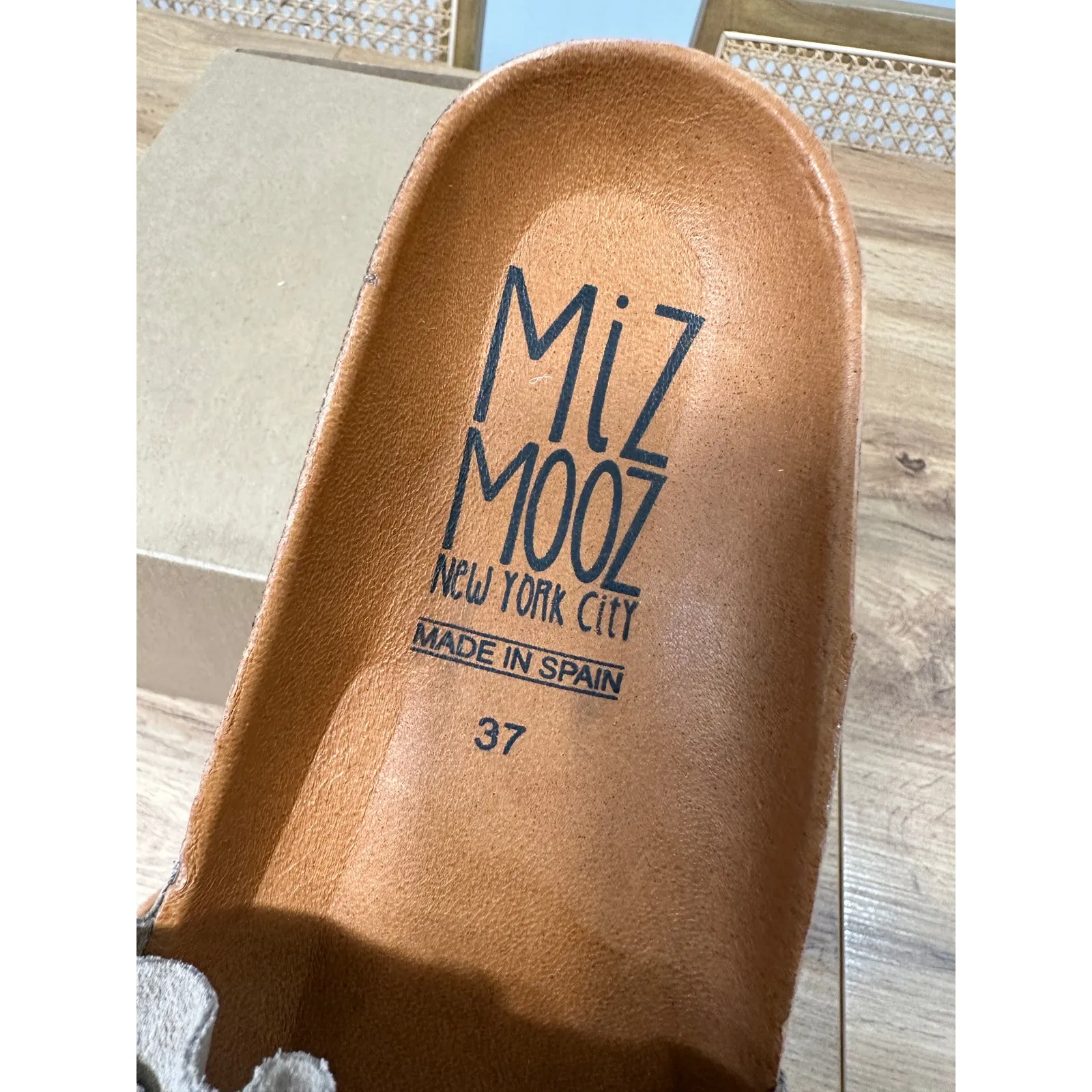 Miz Mooz Rocio Sandals Tan Suede Leather Upper Size 6.5/7 US 37 EU NWOB Vacation - Image 13