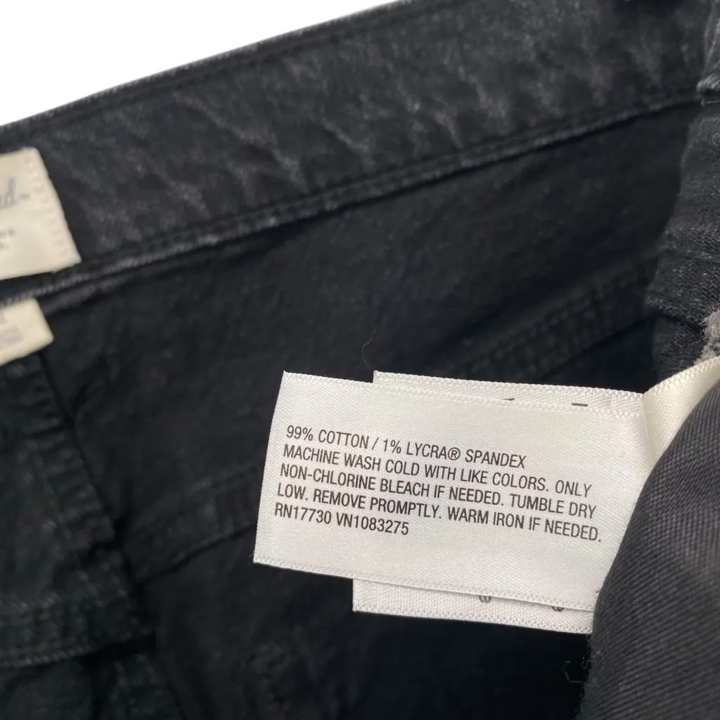 Universal Threads Universal Thread Black Denim Midi Pencil Skirt Front Slit - Image 6