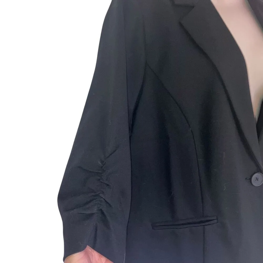 NWT Torrid Studio Soho Premium Ponte Black Stretch Blazer-1x 14-16 - Image 4