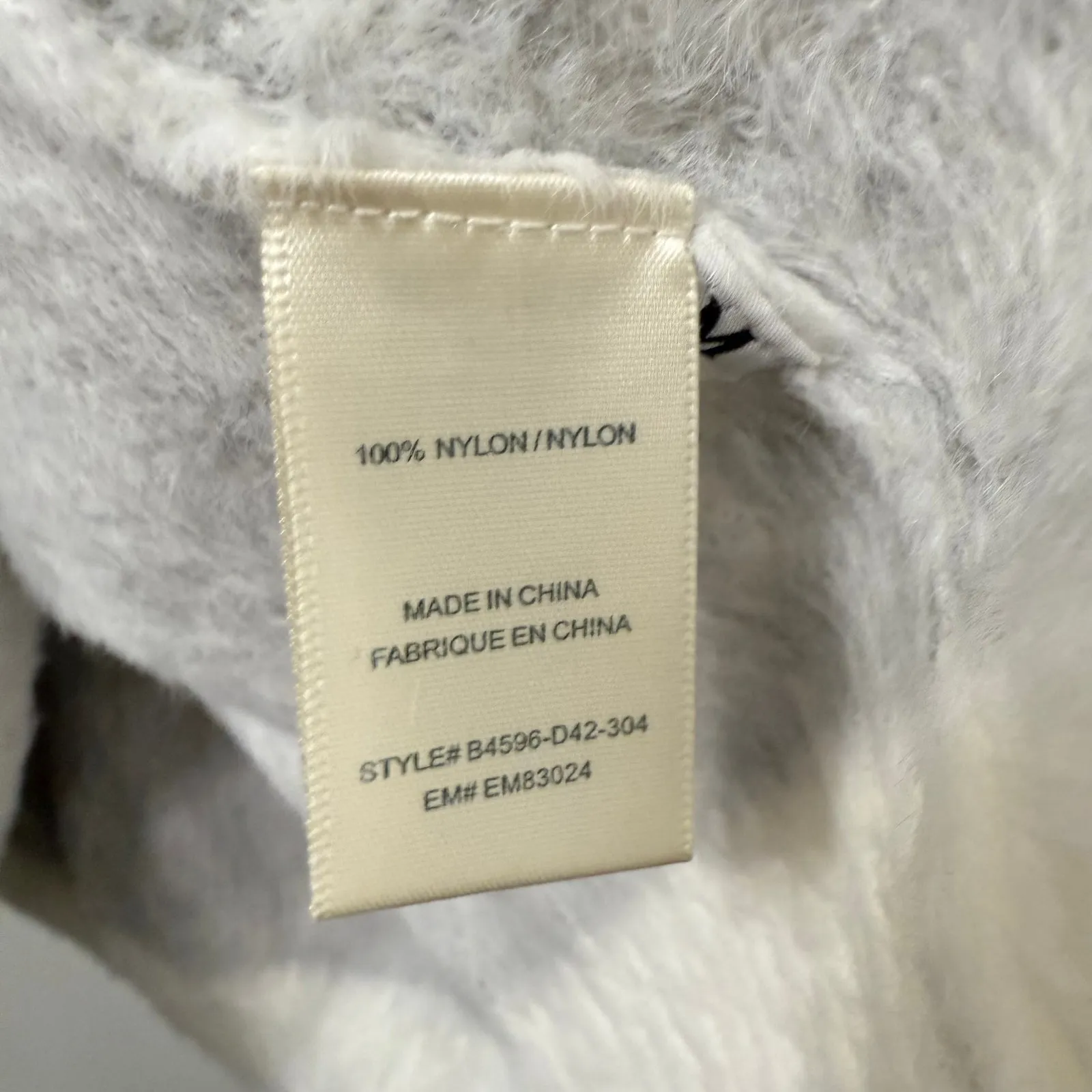 NWT Bella Dahl Medium Gray Titanium Sweater Animal Print Cheetah Fuzzy Soft Cute - Image 9