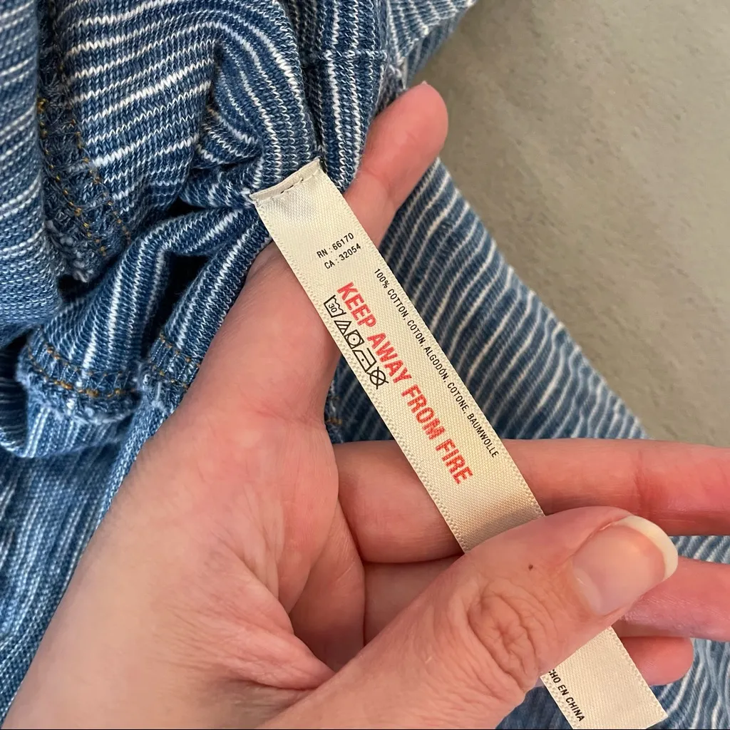 Anthropologie Saturday Sunday Blue Heathered Tank Dress EUC Size XS - Image 5