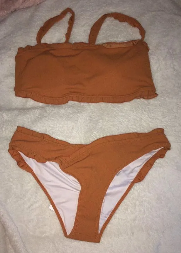 Cupshe NWT Rust Orange Bathing Suit - Image 4