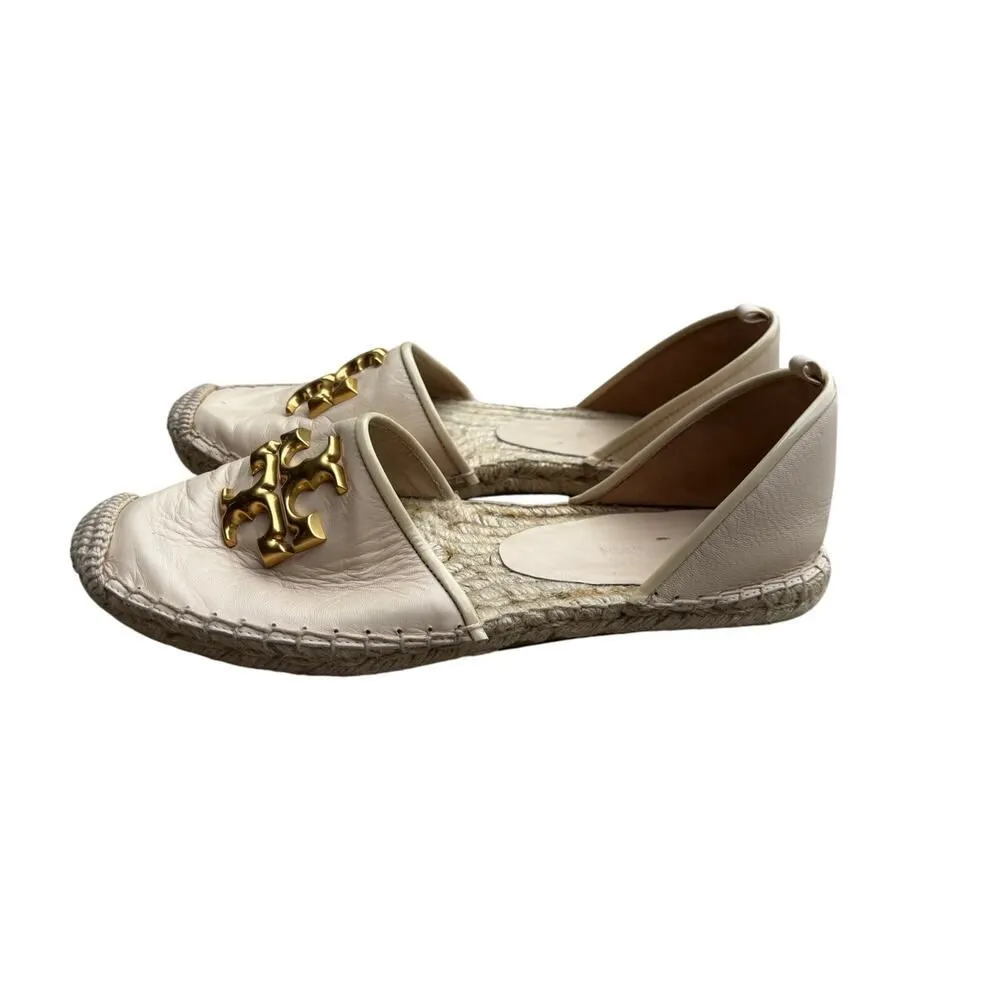 Tory Burch Eleanor Espadrilles size 7, missing back/ankle strap - Image 5