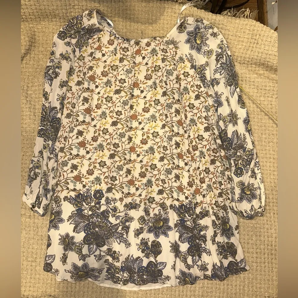 Free People Lucky Loosey Dress in
Honeysuckle Combo - Image 10