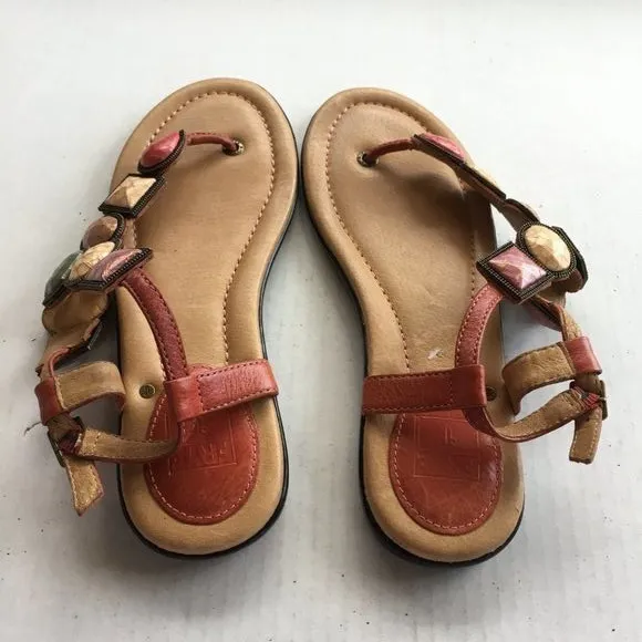 NEW Frye Dani Jeweled Leather Thong Sandal Shoes‎ - Image 5