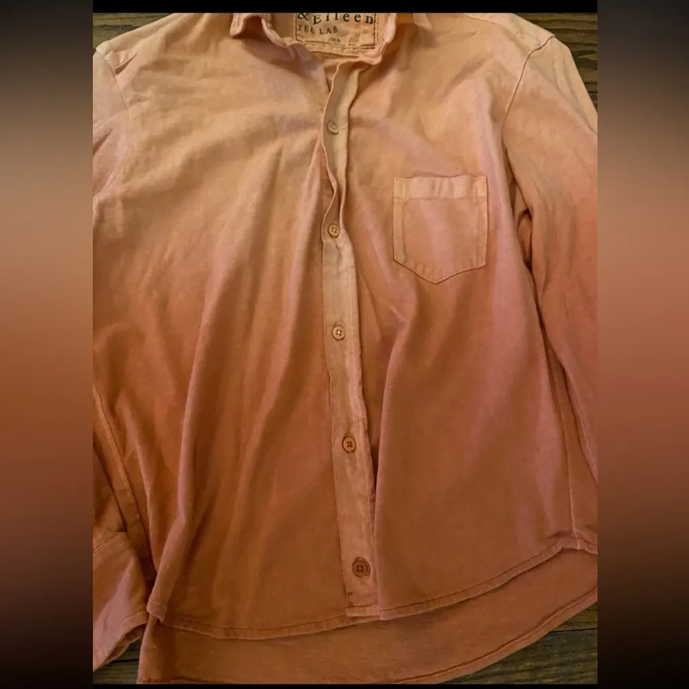 Frank & Eileen ombre orange tee lab button up $109 classic shirt spring designer Size XS - Image 3