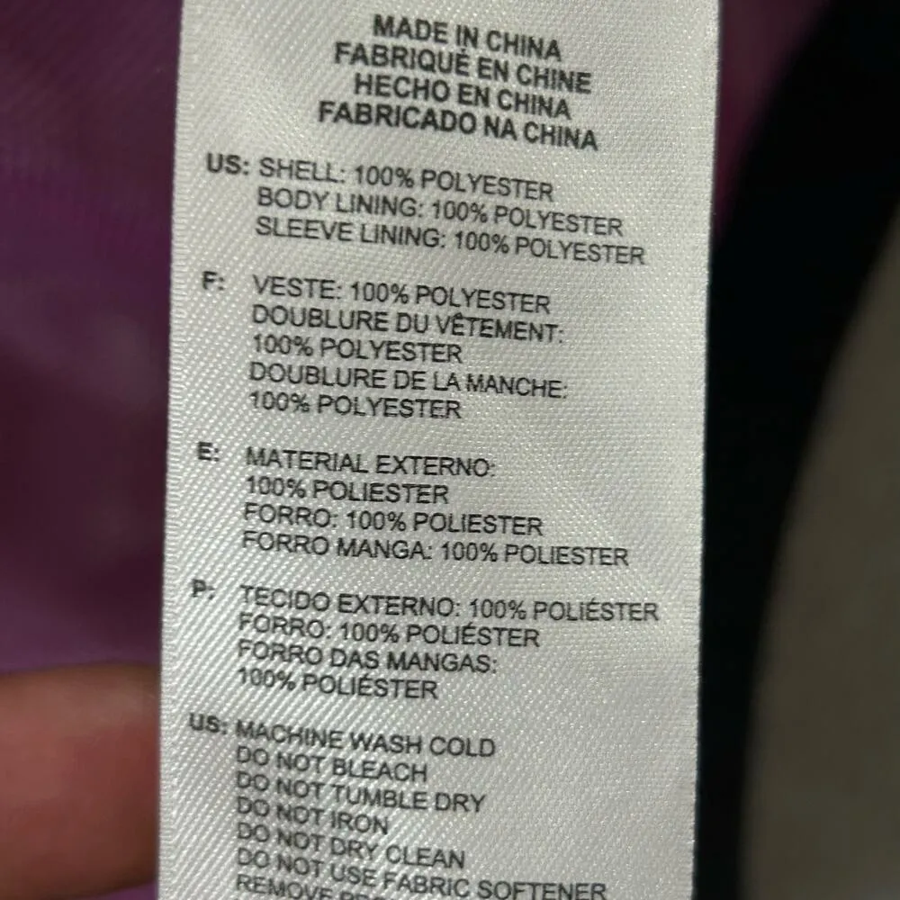 Adidas Jacket Womens M Black Climaproof Full Zip Windbreaker Jacket Golf Running - Image 10