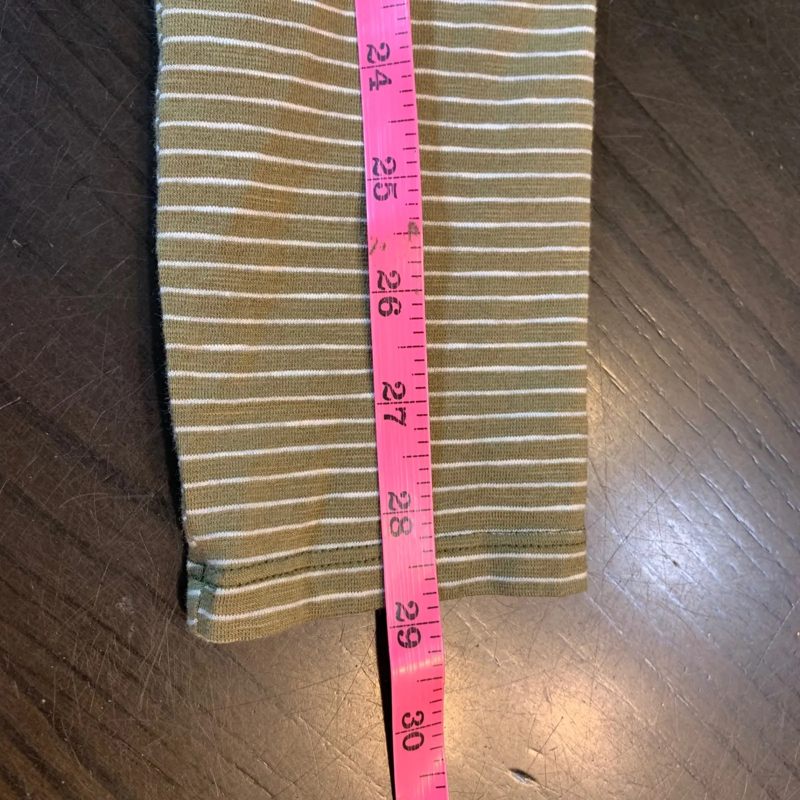 Toad&Co Women's Striped Long Sleeve Casual‎ Organic Dress Small Green Pockets - Image 11