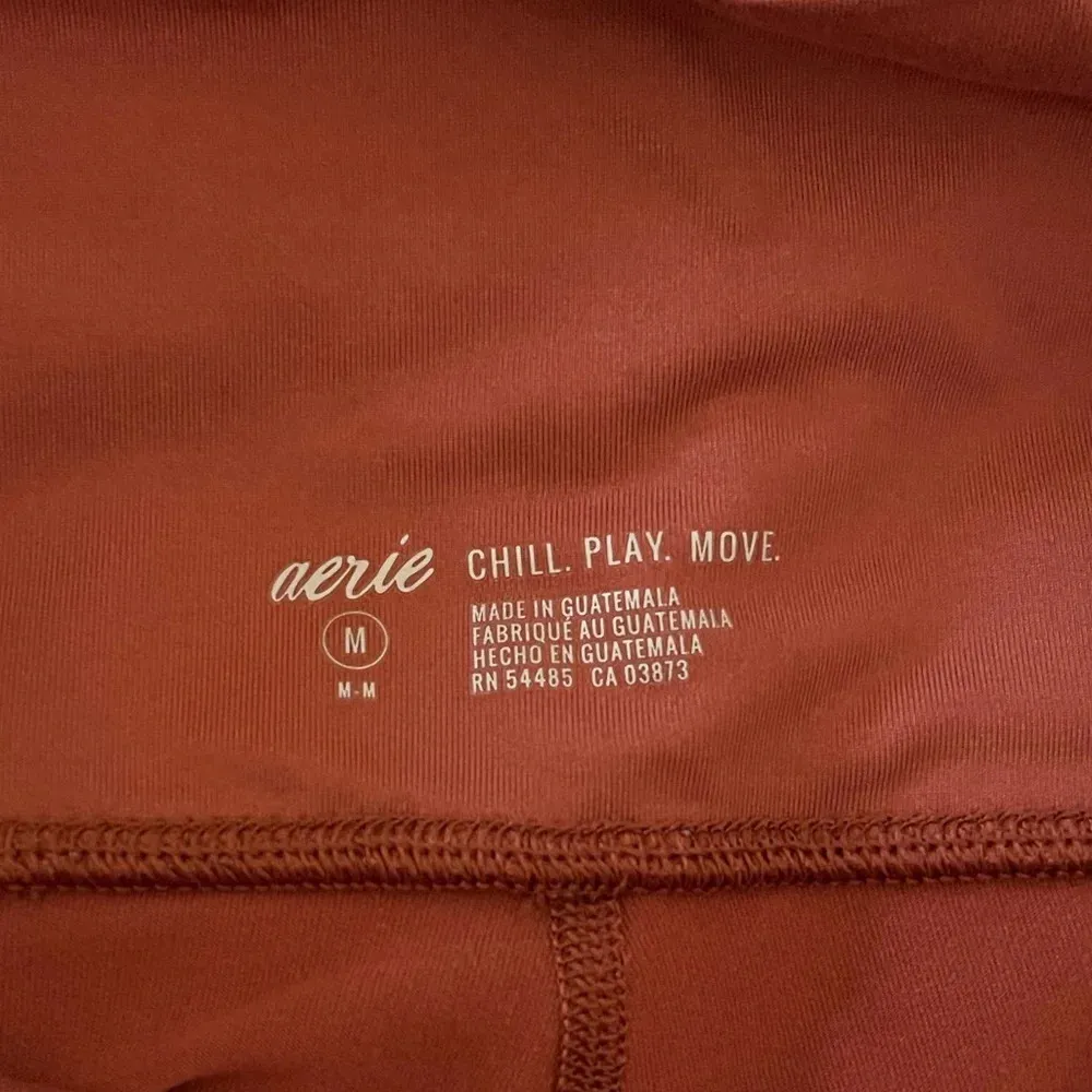 Aerie Chill Play Move orange/pink high waist full length leggings Medium - Image 4