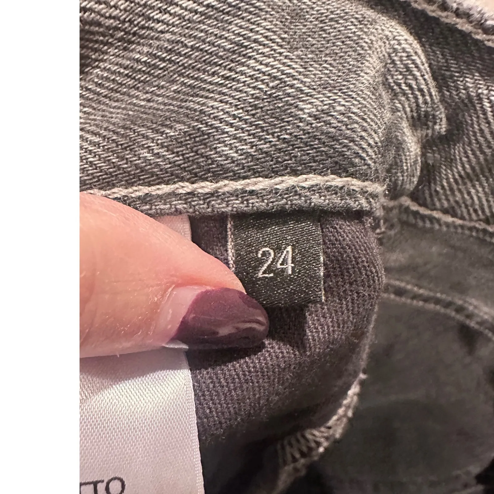 Favorite Daughter Otto High Rise Boyfriend Ankle Jeans Dover Washed Black 24 - Image 6