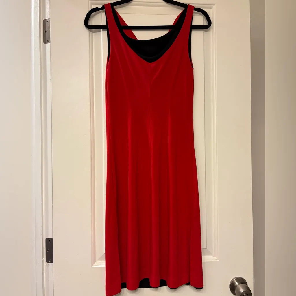 Express Red Cowl Neck Sleek Cocktail Dress – Sexy Holiday / Valentine’s Look 1/2 - Image 2