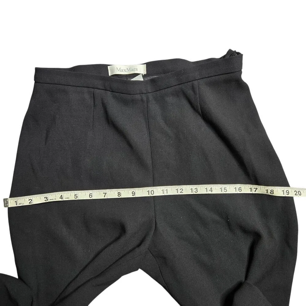 Max Mara Black High Waist Women's Slacks Size: 10 - Image 6