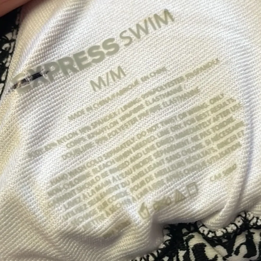 Express Bikini Swim Tribal Geometric Swimsuit String Medium M New - Image 6