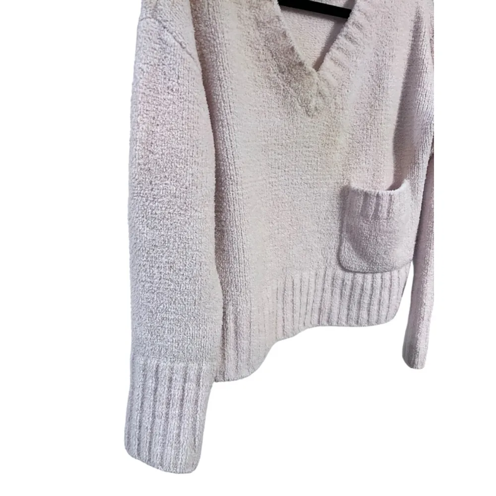 ATM Anthony Thomas Melillo Chenille Sweater Peach Blush Size Medium Soft Pocket Pink - Image 3